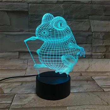 Armas Öö Valguses VIINUD Konn 3D laualamp-Baby Tuba Nightlight Atmosfääri Kaunistamiseks Sünnipäeva Puhkus Kingitus Nutikas Telefon Kontroll