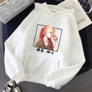 Janpanese Anime Minu Kangelane Akadeemiliste Ringkondade Bakugou Hupparit Naiste Harajuku Streetwear Põhjuslik Dressipluus Pullover Tops