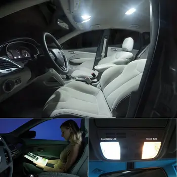 3tk Valge LED Lambi Auto Pirnid Interjööri Pakett Komplekt Hyundai Sonata Kaart Dome Pagasiruumi Plaadi Valguses
