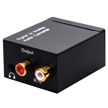 Tulus 3.5 mm Jack Koaksiaal Optilise Kiu Digitaal-Analoog Audio AUX RCA L/R Converter SPDIF Digital Audio Dekooder Võimendi