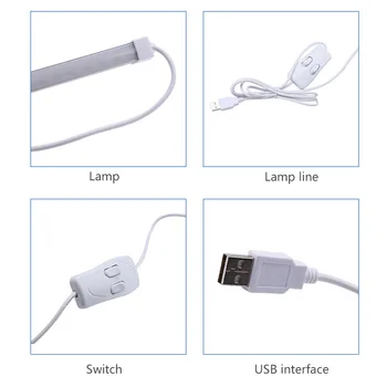 35cm LED Night Light 5V USB-Toaline laualamp Uuringu Lugemine Öö Lamp Köögi Kapis Riidekapp Seina Lamp Vahetus