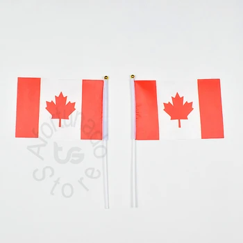 Kanada 14*21cm flag Banner käsi viipab Riigi lipu Kodu Kaunistamiseks flag banner