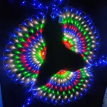 Thrisdar 3M 3tk Silmadega võrk String Led Tuled Jõulud Väljas Vanik Haldjas Tuled Pulm Xmas Uue Aasta Pidu Taustaks