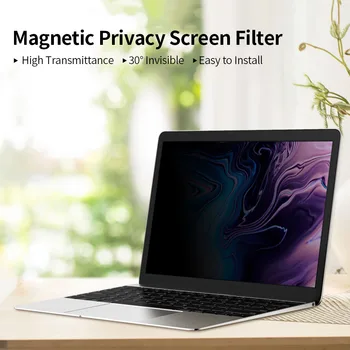 Magnet Privacy Screen Filter Anti UV Film Anti Glare Jäätunud Suure-läbilaskvus Film ühildub Macbook Pro 15