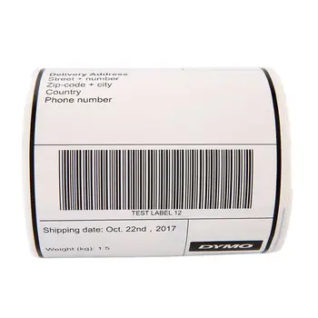 Ühildub 4 rullides Dymo 4xL sildid 1744907-6 x 4 tolline LabelWriter 220 termoprinteri sildid per rull shipping etikett