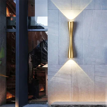 Väljas LED Seina lamp Kaasaegne minimalistlik elutoas TV Taust seinavalgusti Isiksus Loominguline Vahekäiguga Luksus seina lamp