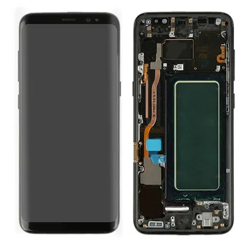 Punane Varjud Originaal Samsung Galaxy S8 LCD With Frame SM-G950F G950U Puutetundlik S8 Pluss G955F G955U Assamblee Liim Vahendid