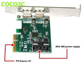 PCI-e 4x, et USB3.1 Konverteri Adapter Superspeed 10Gbps 2 ports USB-3.1 Tüüp-PCI express Kontrolleri Kaart Ühilduv PCIe 8x 16x