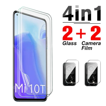 4 1 Hüdrogeeli Film Xiaomi Mi 10T Lite Pro Xiami 10 T 10TPro Kaitsva Selge Ekraan Täis Kaas Kaamera Protector Glass