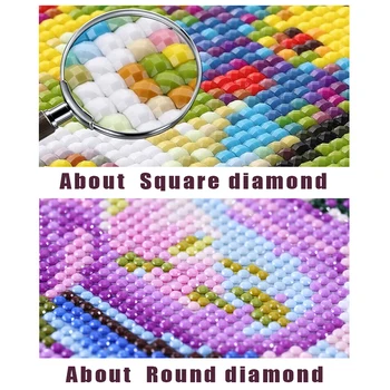 5D Diy Diamond Maali ristpistes Käsitsi valmistatud Teemant Tikandid Rhinestone Diamond Hirv Kodu Harry Dekoratsioon Jõulud Kingitus