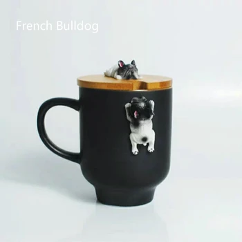 2021 Cartoon 3D Corgi prantsuse Buldog Kruusid Armas loom Kohvi Kruus Tee Vee Tassi Piima Sidruni Drinkware Paar Tassi Kingitus Sõpradele