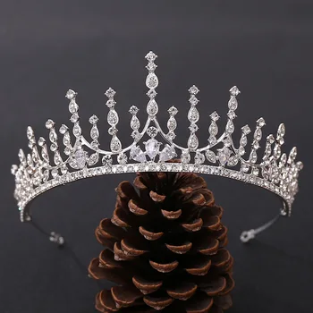 Käsitöö Traadiga Kivid, Kristallid Pulmakleidid Tiara Peapael Palace Royal Kuninganna Printsess Crown Juuksed Tarvikud