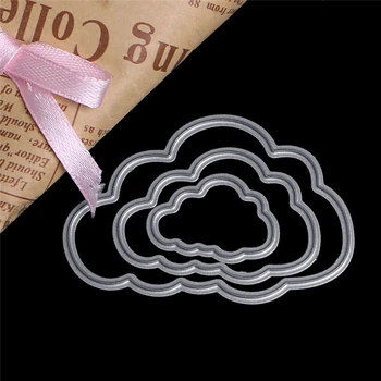 K5DC Pilvede Kuju Süsinik Terasest Lõigatud Lõikamine Die Šabloon DIY Külalisteraamatusse Album Käsitöö Kaart