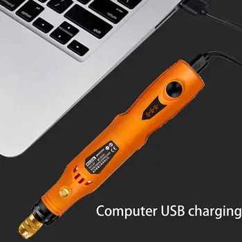 Mini Juhtmeta Drill Elektrilised Nikerdamist Pen Muutuva Kiirusega USB Juhtmeta Drill Rotary Tools Kit Graveerija Pen Lihvimine Poleerimine