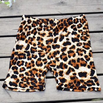 2021 Säärised Mitmevärviline Vabaaja Highstreet Leopard Printida Kõhn Lühikesed Püksid Suvel Modern Lady Püksid