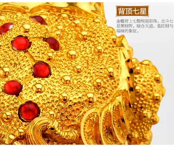 Feng Shui Kuldne Statiivi kärnkonn õnnelik kaunistused suur kärnkonn kuju käsitöö büroo kassapidaja Hotel Home Decor