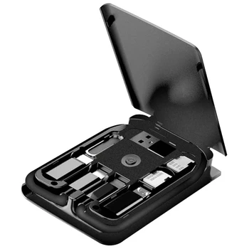 Budi 3 in 1 Kaasaskantav Tüüp-C/Android/8Pin Kaabel Adapter-Kaardi Lugeja laadimiskaabel Converter Juhtmevaba Laadija