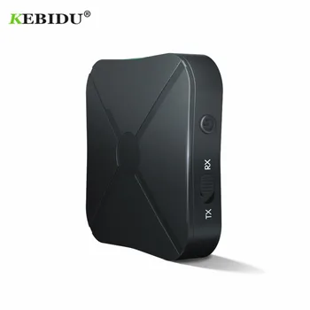 Kebidu 2 IN 1 KN319 Bluetooth-4.2-Vastuvõtja, Saatja, Bluetooth-Adapter Audio 3,5 MM AUX Audio Kodus TV MP3 TK