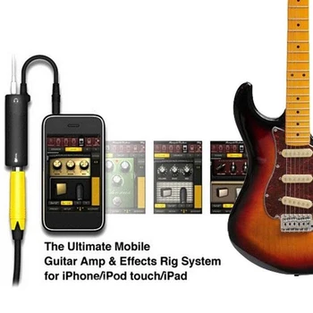 4tk Kitarr Audio Interface Kaabel AMP Võimendi Mõju Pedaali Adapter Tuuner Süsteemi Converter for iPhone, iPad, IPod