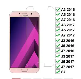 Kaitse Klaasi Samsung Galaxy A3 A5 A7 J3 J5 J7 2017 2016 S7 Ohutuse Karastatud Screen Protector Glass Film Juhul
