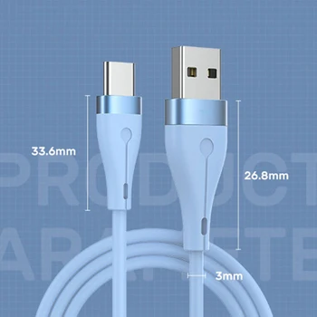 Micro-USB-Kaabel-3A, Räni, Kiire Laadimine USB Type C Kaabel Xiaomi Samsung Huawei Android Mobiiltelefoni Laadija Kaabel Juhe 1m