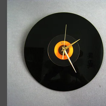 Kvarts Ring Vintage Kella Disain CD-Must Vinüül Rekord Kell Duvar Saati Horloge Seinamaaling köök Olge Home Decor