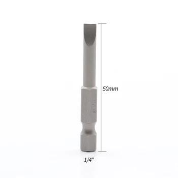 7tk 50mm Multifunktsionaalne S2 Legeeritud Terasest Screwdriver set 1.6-6.0 mm Lame Pea Lõhikuga Otsa Magnet Lõhikuga Kruvikeerajad Bitti