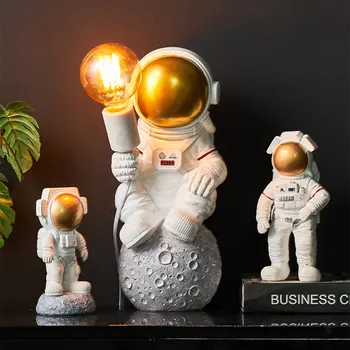 Astronaut Ruumi Kuu Vaik Teenetemärgi Figuriin Desktop Koju Decor Sünnipäeva elutuba, Magamistuba Ornament Hogard