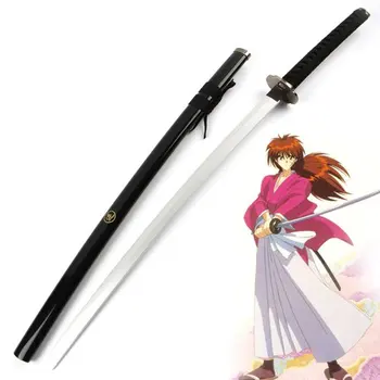 [Naljakas] 100cm Anime Cosplay Rurouni Kenshin Himura Kenshin relva Jaapani samurai puust Mõõk mudel Anime Kostüüm pool näita kingitus