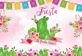 Cactus Fotograafia Taust Mehhiko Fiesta Akvarell Lilled Õie Taustaks Vastsündinud Lapse Portree Teenetemärgi Rekvisiidid Stuudio