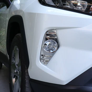 Toyota RAV4 2019 2020 ABS Plastikust front fog lamp cover pea udutule kate sisekujundus abs plastikust 2tk Car Styling, auto tarvikud