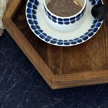 Kuusnurk, Puit, Plaat, Käsitsi valmistatud 30 CM Tüse-Puit Kohvi Plaat Laua Kaunistamiseks Magustoit Meik Ehted Omanik