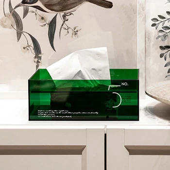 Kaasaegne Akrüül Kudede Kasti Omanik Salvrätiku Wipe Dispenser Juhul, Köök, Ladustamise Kasti Desktop Abimees Kodus Elutoa Kaunistamiseks