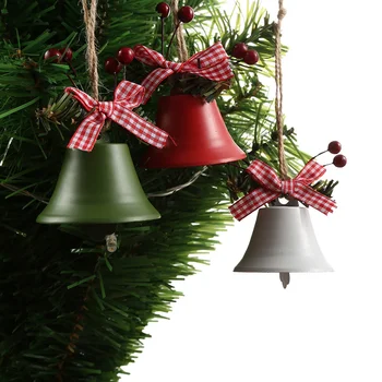 Klassikaline Bell Jõulud Kingitus Ripats Creative Christmas Jingling Bell Kanepi Köis Jõulud Home Office Partei Teenetemärgi