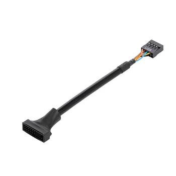 19Pin USB 3.0 Mees USB 2.0 9-Pin Emane Emaplaadi Kaabel Eluaseme Adapter Line Converter emaplaadi esipaneeli ühenduspesad