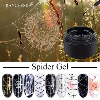 Küünte Geel Spider Rida Küüned Art Gel Polish UV-Värvid, Maalimine Geeli Küünte poola Spider Geel-Lakk Web Kleepsud Geeli poola QBMY