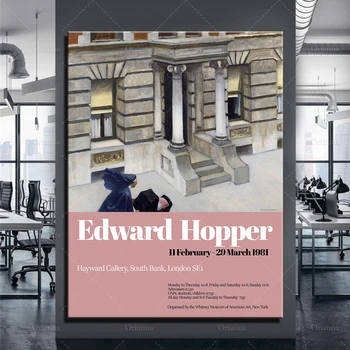 Edward Hopper Art, New York Kõnniteed Print, Punker Näituse Plakat, Kaasaegse Kunsti Print, Kingitus Idee - Seina Art Plakati Print -