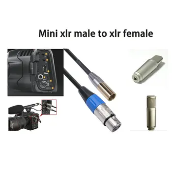 Mini XLR 3pin Meeste ja Naiste OFC Audio Kaabel, Kõrvaklapid USB Gold-plated Video Line Kaamera Adapter Kaabel Mikrofon Mikseriga Võimendi