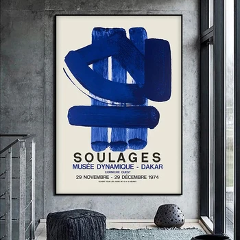 HD Prindi Kaasaegseid Põhjamaade Poster Museum Tabu Lõuendile Maali Pierre Suraz Näitus Home Decor Wall Art