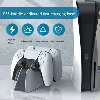 Eest DualSense Laadija 2-Pin Kontakt Dual Kiire Laadimise Dock Station Dock PlayStation 5 PS5 Wireless Controller