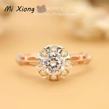 Mi Xiong Sterling Hõbe 925 Sõrmus Naiste Ainulaadne, Luksuslik Pulmad Engagement Pool Kingitus Naine, Elegantne, Õrn, Romantiline Armastus