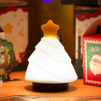 Jõulupuu Silikoon Öö Hele LED Valgus Laadimine USB Küte ja Jahutus Astmevaba Dimm Pat magamisega Kerge
