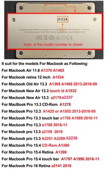 Macbook Pro Jaoks Air 11 13 15 16 Juhul, Prindi Muster Laptop Case Cover For Mac Pro Air 11.6 12 13.3 15.4 16 Touch Baar Model02