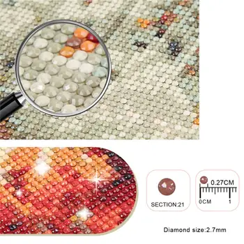 5D Diy Diamond Maali Diamond Täis Ruut / Ring Lille Tuba Mosaiik ristpistes Kunsti Diamond Maali Kodu Kaunistamiseks