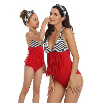 2020. aasta suvel uus ujumistrikoo vanema-lapse Naiste ujumistrikoo beach sexy bikini fringed ujumistrikoo FC16