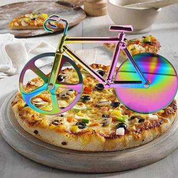 Pizza-Lõikajad, - Roostevabast Terasest Jalgratta Pizza Lõikur Ratas Omanik, Köök Vidin Tööriist