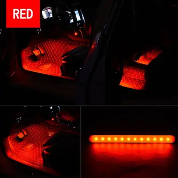 Kuum USB-sigaretisüütaja puldiga Auto Salongi Valgus Neoon Dekoratiivne LED Lamp, Auto Atmosfääri Kerge Jalaga Kerge