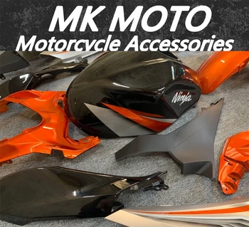 Mootorratta Fairings Komplekt Sobib Kawasaki Ninja 400 2018 2019 2020 2021Bodywork Seatud Kõrge Kvaliteediga ABS Süsti Oranž Hõbe