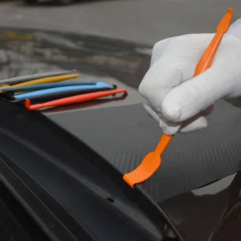 14Pcs Auto Akna Tint Tööriista Komplekt Carbon Fiber Vinyl Film Kleebis Auto Wrap Vahend Toonimine netic Kaabits Habemenuga Kaabits
