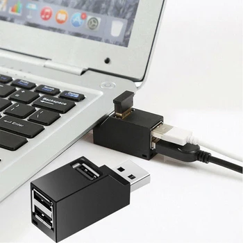 1TK 3-Port USB Hub USB 3.0 Adapter Extender Kõrge Speedly Hub Jagaja Karpi Xiaomi PC, Sülearvuti, Mobiiltelefoni, U Ketaste Lugeja